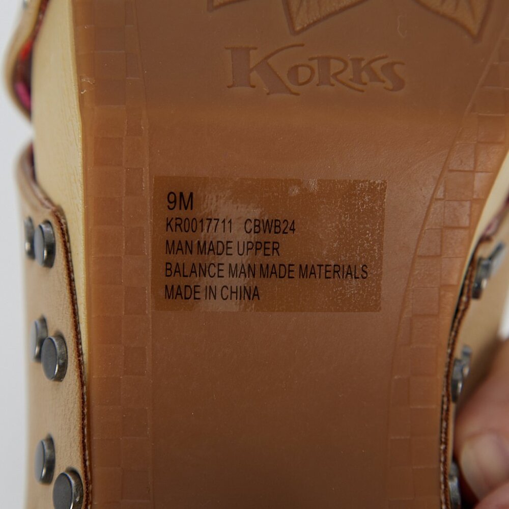 KORKS Faux Leather Draya Platform Sandal Women's Size 9 - Picture 8 of 11